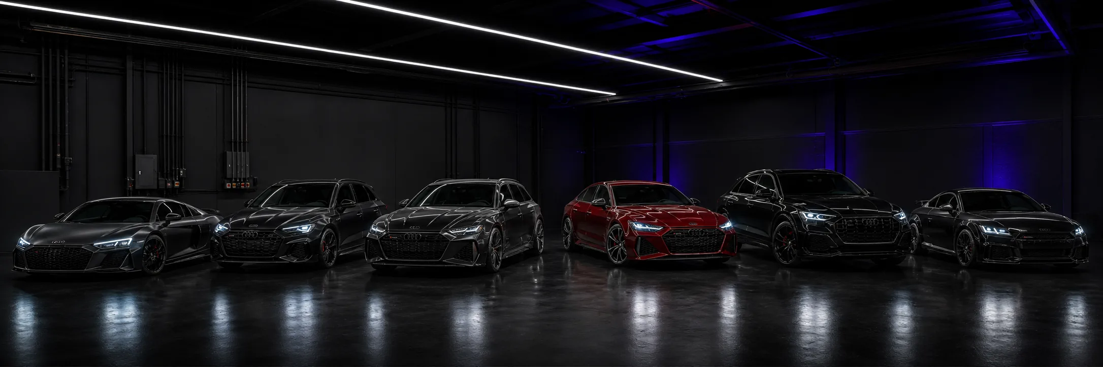 Audi R8, RS3, RS6, RS7, RS Q8 und TT RS in der ChipMonkeys Halle – Audi Chiptuning