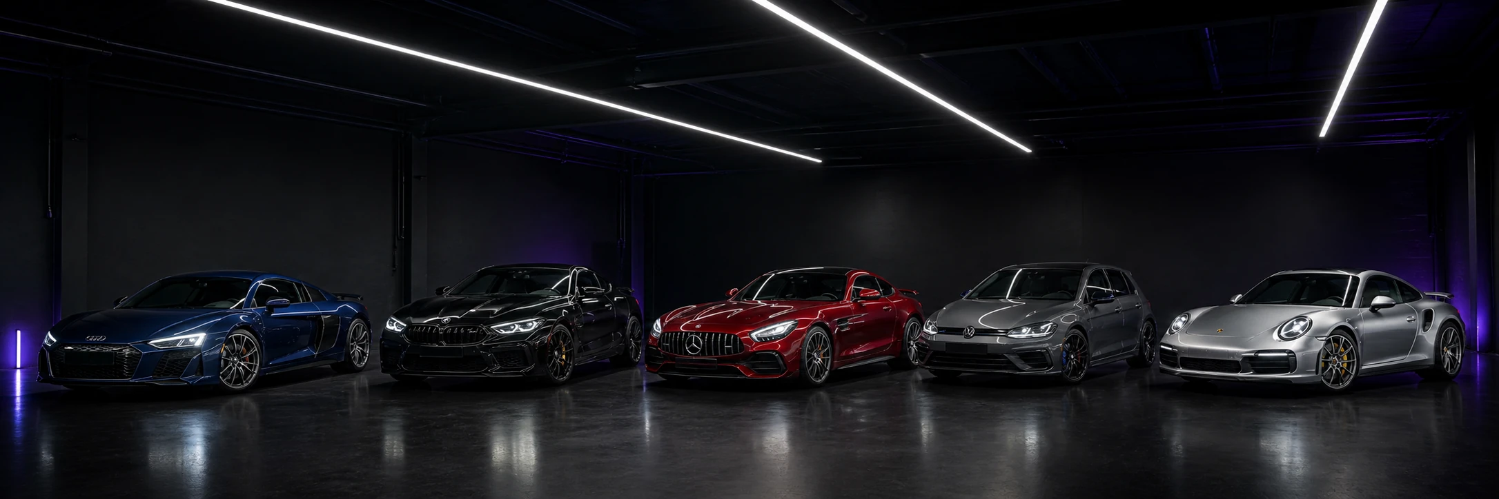 Audi R8, BMW M8, Mercedes-AMG GT, VW Golf R und Porsche 911 in der ChipMonkeys Halle – Chiptuning Top-Hersteller